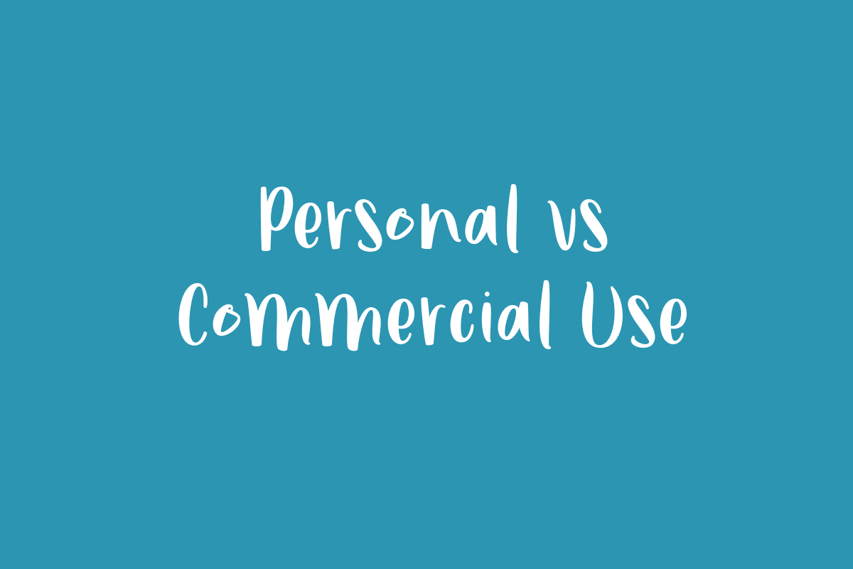 Personal vs Commercial Use 1 Personal vs Commercial Use